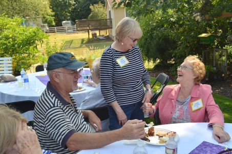 Ward Phillips '58, Joanne (Bradbury) Peterson '58, Sharon Peterson '58